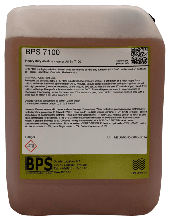 BPS 7100 Fasadevask høyalkalisk