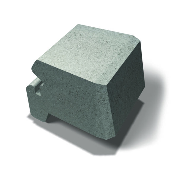 Miniblokk Kurveblokk Grå